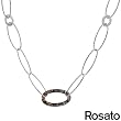 ROSATO Made in Italy Elegant Necklace Well Made in Three tone Enamel and 925 Sterling silver. Total item weight 22.3g Length 18.5in