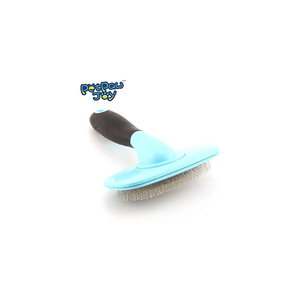 SLICKER BRUSH FOR CAT DOG Massage Brush Deshedding Brush Grooming Brush for Yorkie poodle