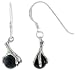 Sterling Silver Eagle's Fist Drop Earrings, 9/16 (14mm) tall