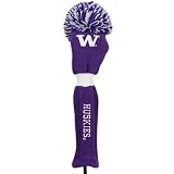 Washington Huskies Purple Pompom Golf Club Headcover