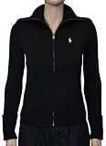 Polo Ralph Lauren Womens Full Zip Sweater Jacket Black
