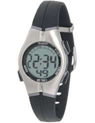 Armitron Unisex 456963BLK Sport Chronograph Black Resin Strap Digital Display Watch