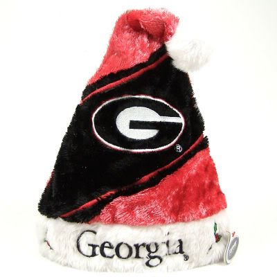 GEORGIA BULLDOGS OFFICIAL LOGO CHRISTMAS SANTA HAT