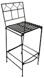 PTC Home & Garden Folding Bar Stool, Black