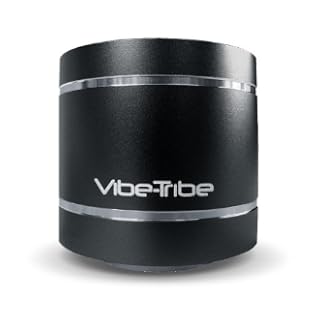 Vibe-Tribe Troll Black: Design Vibrationlautsprecher & MP3 player with FM radio, SDcard reader & Remote Control