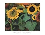 Sunflowers by Emil Nolde - Fine Art Print / Poster - 14.00 x 11.00