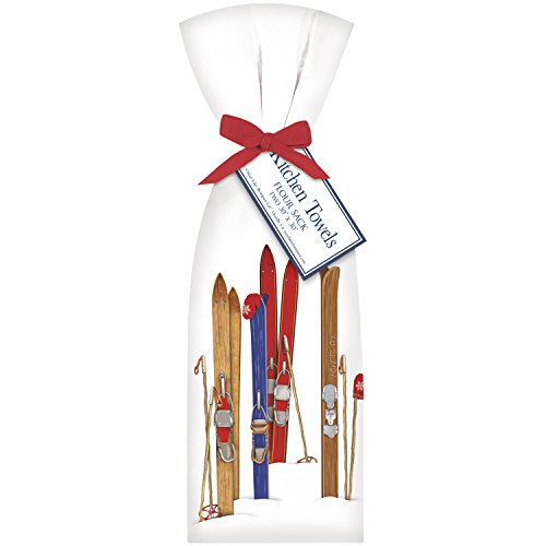 Skiis and Poles Towel Set