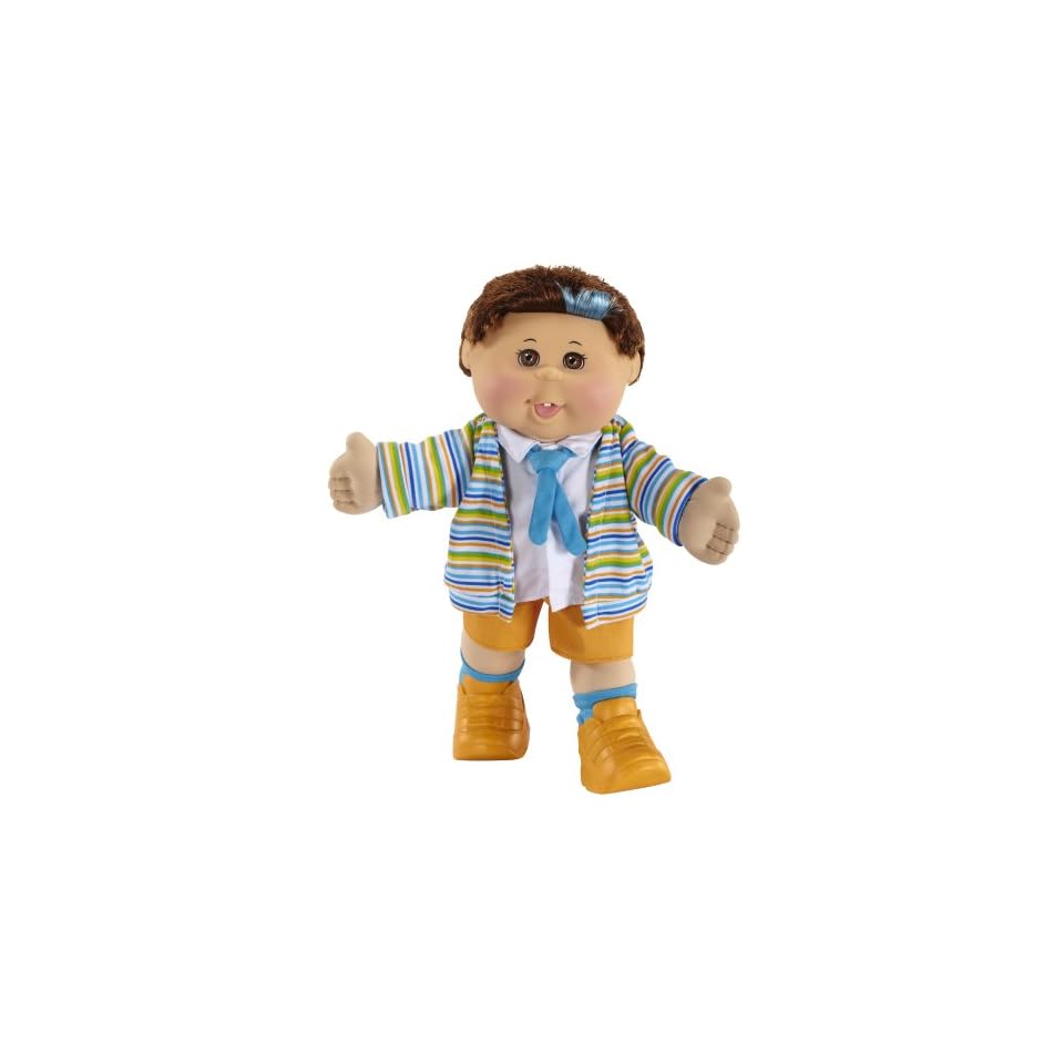 Cabbage Patch Kids Celebration Boy Doll Brunette Hair And Brown