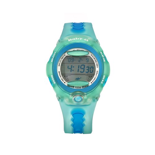 Casio Women's BG163-2D Baby-G Blue Digital Dial Shock Resistant Watch
