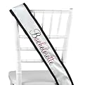 Bachelorette Sash - Black/ White