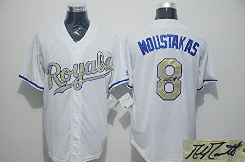 Mens Adult Mike Moustakas White Jersey XXL