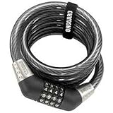 OnGuard Doberman 6 Foot Coil Cable w/ Combination Lock