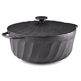 Paula Deen 7 Quart Cast Iron Covered Round Casserole