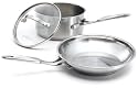 Simply Calphalon Stainless 8 Inch Omelette and 1 Quart Covered Sauce Pan
