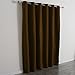 Best Home Fashion Wide Width Thermal Insulated Blackout Curtain - Antique Bronze Grommet Top - Chocolate - 80