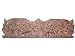 Indian Carving Krishna Playing Flute with Gopis Carved Wood Headboard Panel 72x18