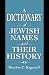 A Dictionary of Jewish Names and Their History