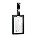 Shacke Luggage Tags with Genuine Leather Strap - Set of 2 (Bulls Eye)