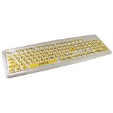Keyboard with Large Print High Contrast Seels