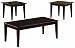 Coaster 3-Piece Occasional Table Set with Tapered Legs, Cappuccino