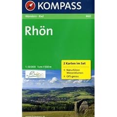 Rh�n 1 : 50 000: Wanderkarten-Set mit Naturf�hrer. GPS-genau