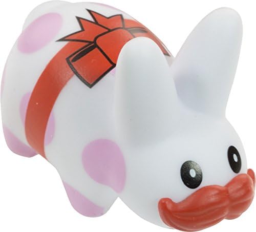 Labbit Pink Polka Dot Present Mustache: ~1.5" Personal Happiness Kozik x Kidrobot Smorkin Mini-Figure [Very Rare]