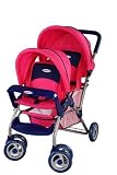 Graco Duoglider Dolls Twin Stroller Hot Pink & Blue
