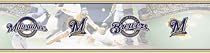 Milwaukee Brewers MLB Prepasted Wall Border, 6-Inch-by-15-Foot