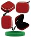 Red Ultra Slim Hard Shell Bluetooth Carrying Case for BlueAnt Z9 Z9i X3 V1 V12