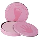 Baby's erster Hand- & Fußabdruck - ROSA - Abdruck für Hand und Fuß - Geschenk für Geburt, Taufe oder Geburtstag