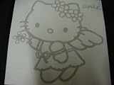 Hello Kitty Racing Car Decal Sticker (New) Gold Angel style
