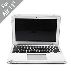 Acase(TM) Faux Leather Book Cover (Black) Clip On Case for Apple MacBook Air MC969LL/A 11.6-Inch Laptop (NEWEST VERSION)