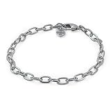 CHARM IT! Silver Single Link Chain Bracelet