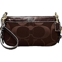 AUTHENTIC COACH ZOE SIGNATURE WRISTLET 41855 (Br/Brown)