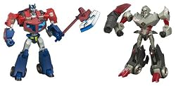 Transformers Animated The Battle Begins - Optimus Prime  vs. Megatron