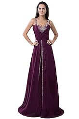 Chiffon/Satin/Silk/Spandex Backless Beaded Sleeveless Evening Dress 