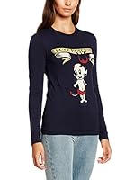 Love Moschino Camiseta Manga Larga (Azul Marino)