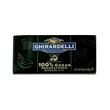 Ghirardelli Chocolate 100% Cacao Unsweetened Baking Bar, 4-Ounce Bars (Pack of 12)