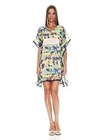 Tantra Vestido Chiffon Kurta lace (Azul)