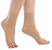 ieasysexy Flexible Foot Sleeves Ankle Support Sleeve Foot Arch Support Compression Sock for Men and Women Best Plantar Fasciitis Heel/Ankle and Arch Support/Pain Relief,Nude,Size M(7.4