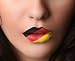 Lippen Tattoo Deutschland 2er Set Schminke WM / EM