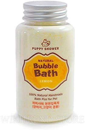 PUPPY SHOWER Dog Cat Pet Bubble Bath Shampoo Lemon