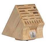 Messermeister 22 Slot Swivel Base Wood Knife Block