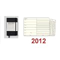 WOCHENKALENDER WOCHENPLANER 2012 MASTER DIN A4 SCHWARZ 1 WOCHE - 2 SEITEN - AGENDA & NOTIZBUCH & NOTEBOOK MIT EXTRAHEFT F�R ADRESSEN - JAHRESTAGE - Geburtstagskalender - 144 Seiten 12 MONATE 2012
