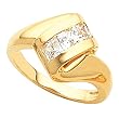 14K Yellow Gold Diamond Ring - 0.75 Ct.