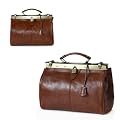 ital. echt LEDER Mega Weekender XXXL Tasche Doktortasche Klassiker Design braun
