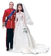 Mattel W3420 - Barbie Collectibles Royalty William und Kate, Sammlerpuppen