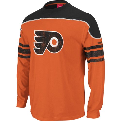NHL Youth Philadelphia Flyers Shootout L/S Tee - R58Dxyoo (Varsity Orange, Large)