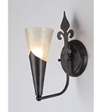 LAMPS BEAUTIFUL Fleur-de-Lis One Light Wall Sconce by Meyda Tiffany--Excellent customer service--see our feedback.