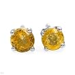 Stud Earrings With Genuine Sapphires Beautifully Designed in White Gold